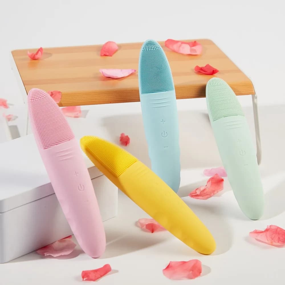 Nettoyant facial en silicone et masseur électrique