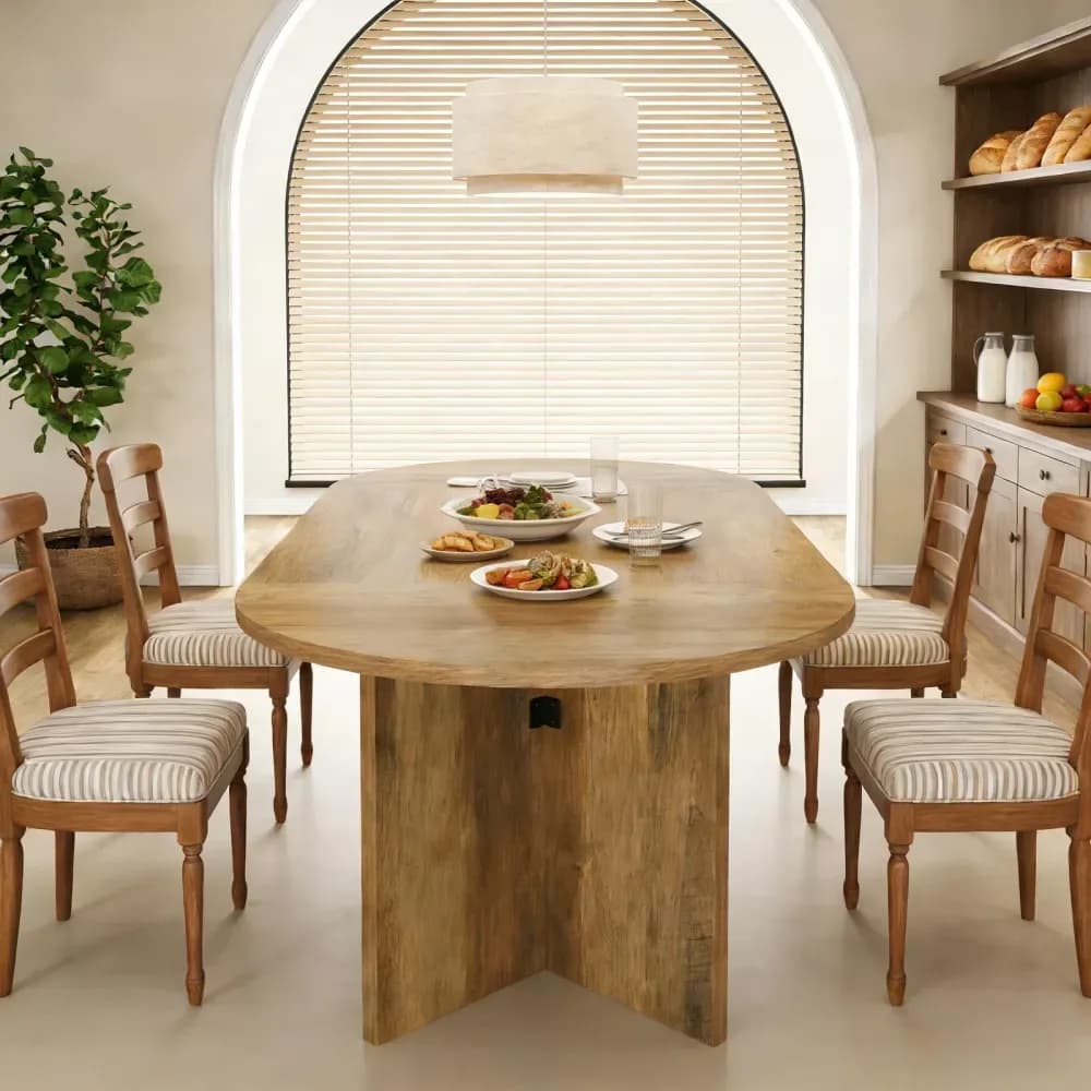 Table ovale pour salle à manger, bureau ou réunion – photo 2