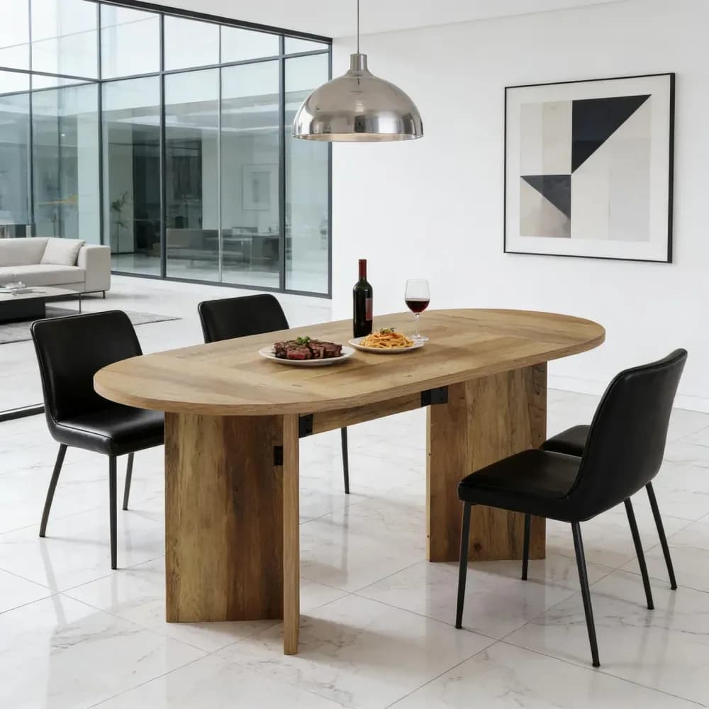Table ovale pour salle à manger, bureau ou réunion – photo 6