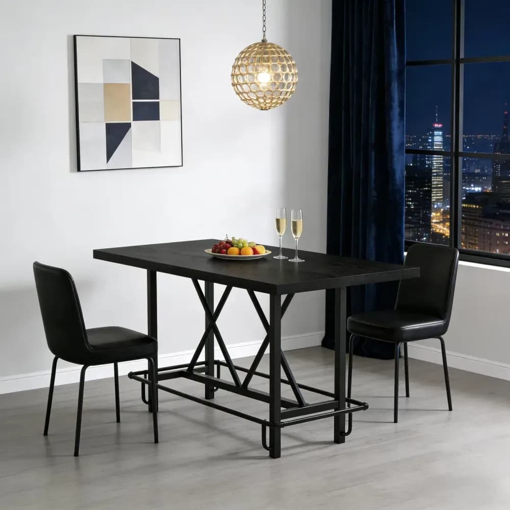 Table de bar rectangulaire pour cuisine ou salle à manger – photo 8