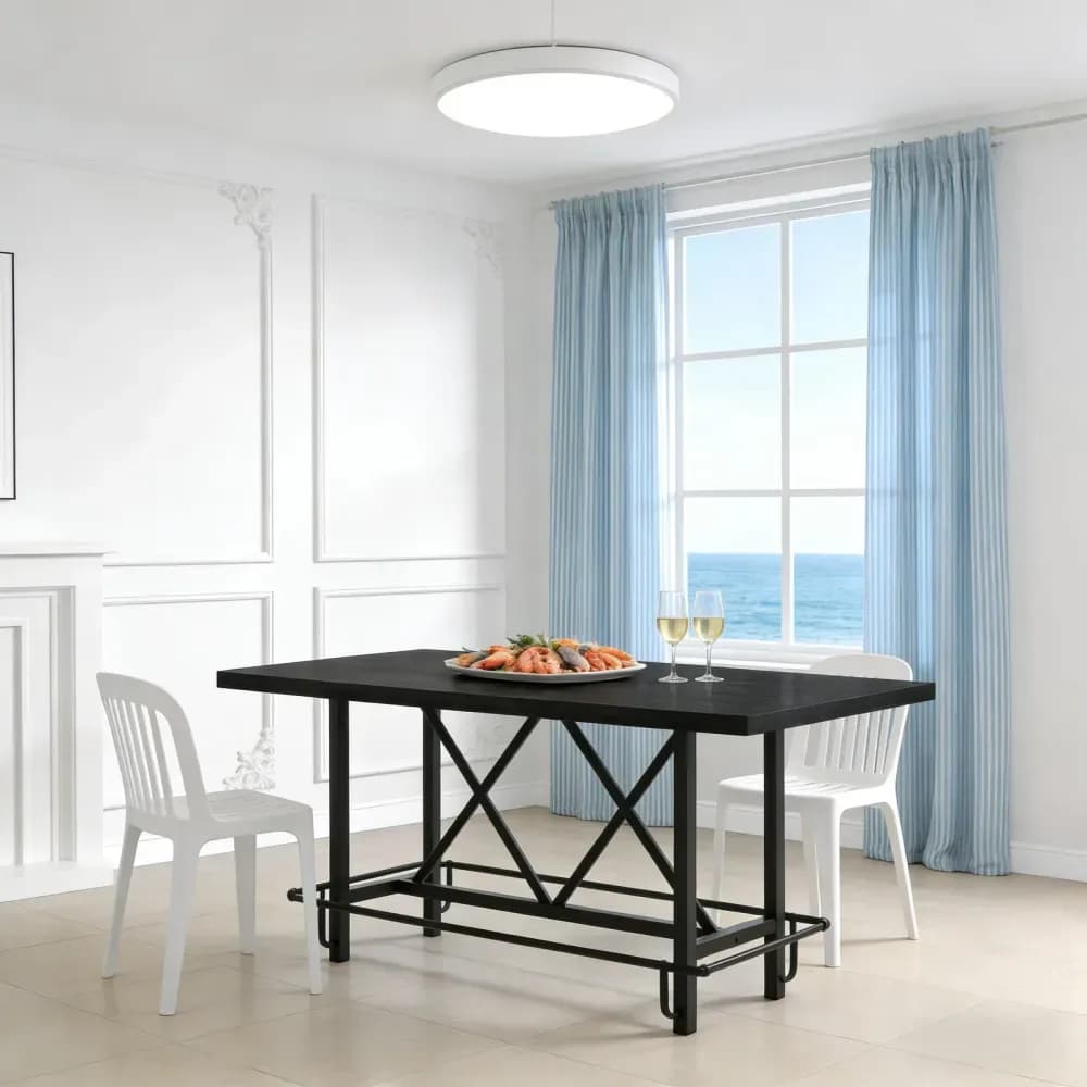 Table de bar rectangulaire pour cuisine ou salle à manger – photo 7