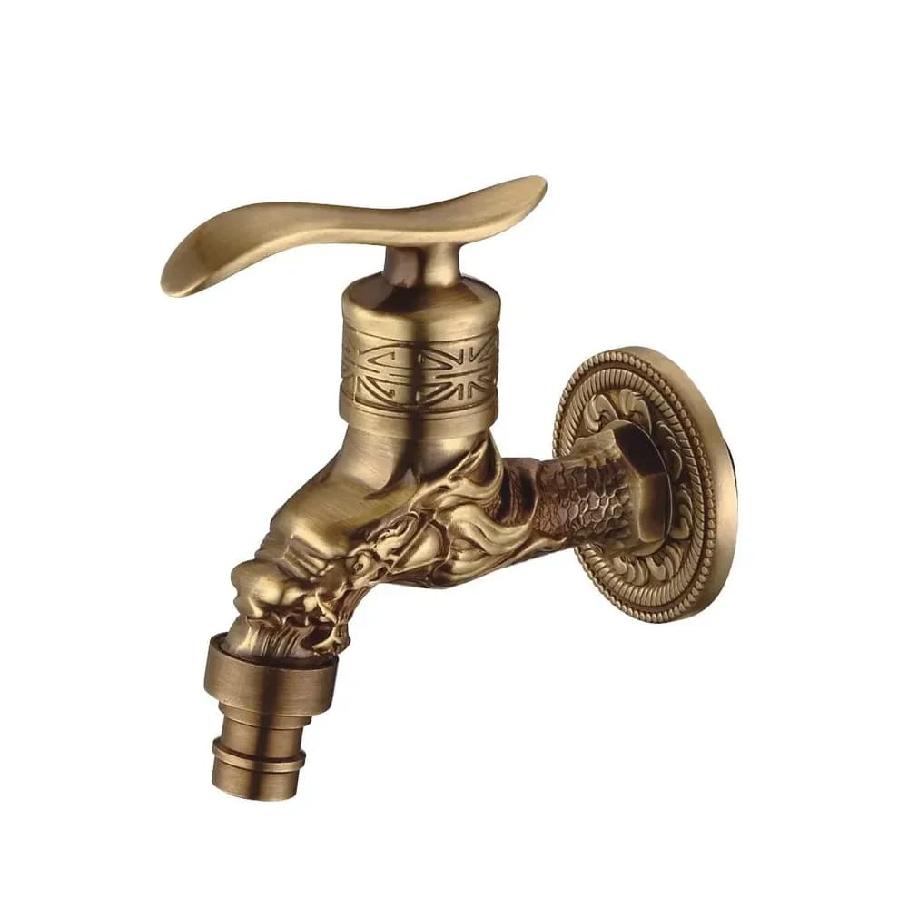 Robinet d'extérieur décoratif en laiton sculpté – photo 3