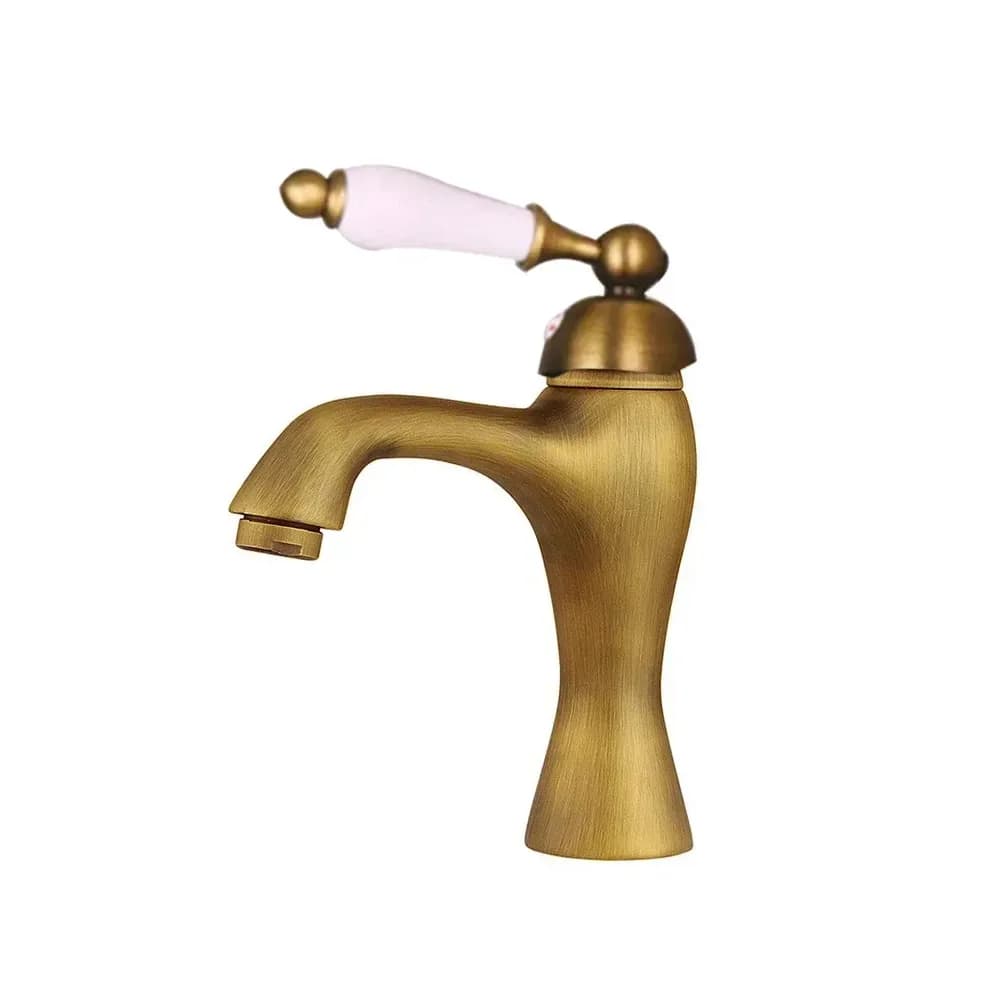 Robinet de lavabo vintage monotrou en laiton – photo 5