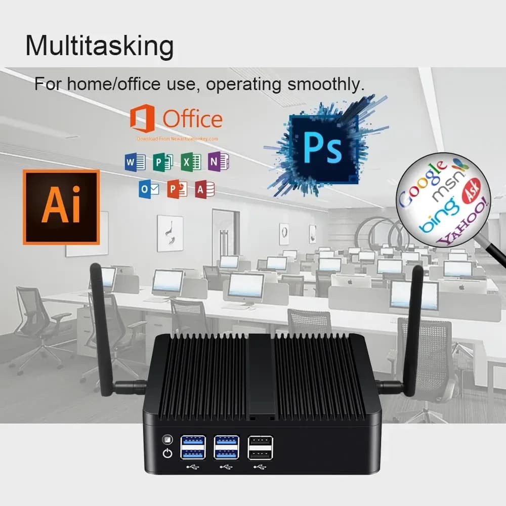 Mini PC Intel Core i5/i7, 8 ports USB, HDMI et VGA – photo 6