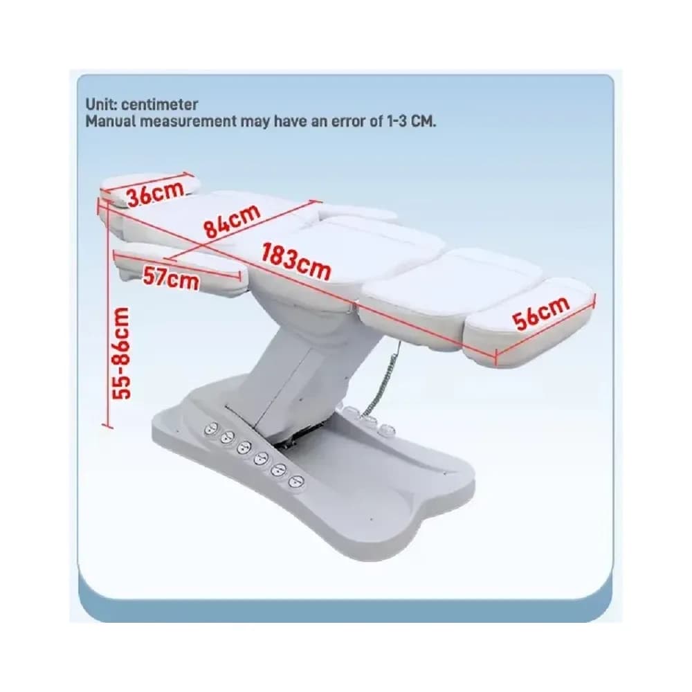 Fauteuil de soin électrique inclinable pour esthéticienne – Blanc – photo 6