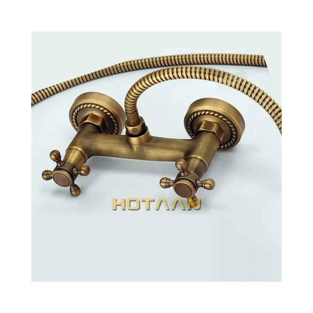 Kit de douche mural en laiton antique YT-5315 – photo 6