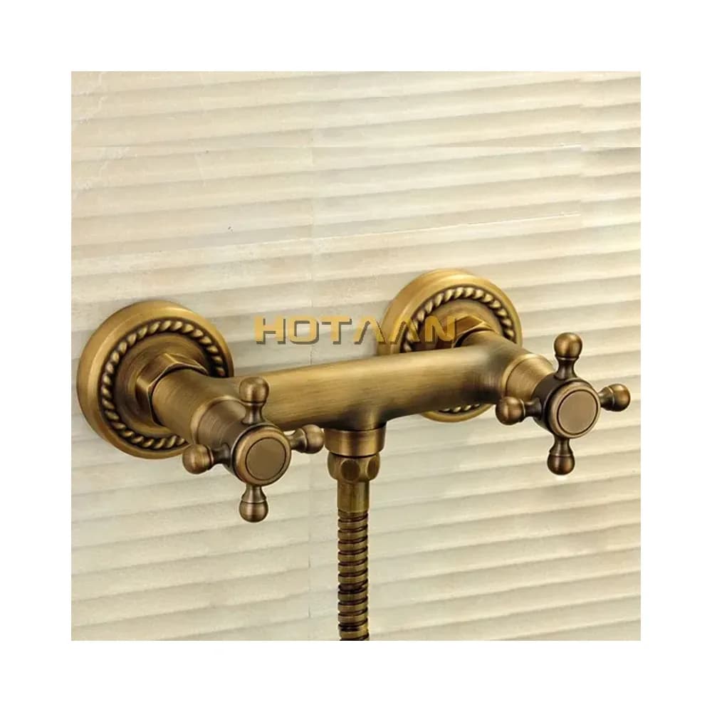 Kit de douche mural en laiton antique YT-5315 – photo 2
