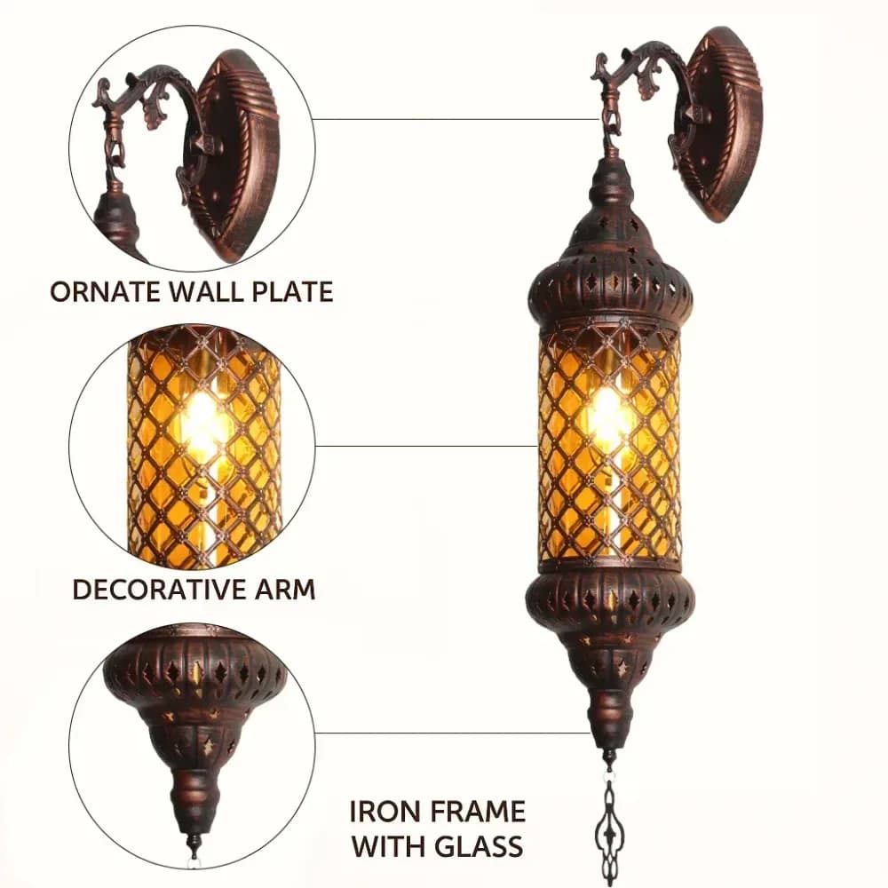 Applique murale marocaine en verre coloré – photo 5