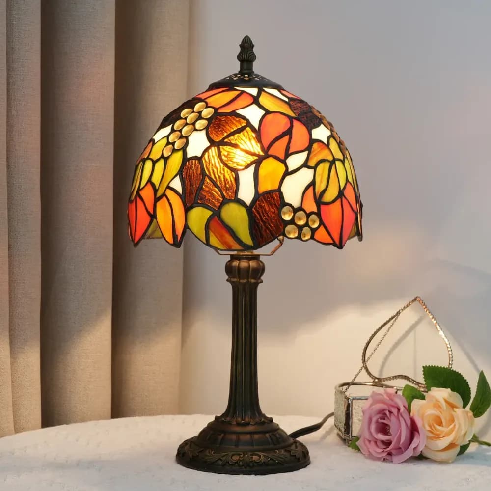 Lampe de chevet vintage multicolore