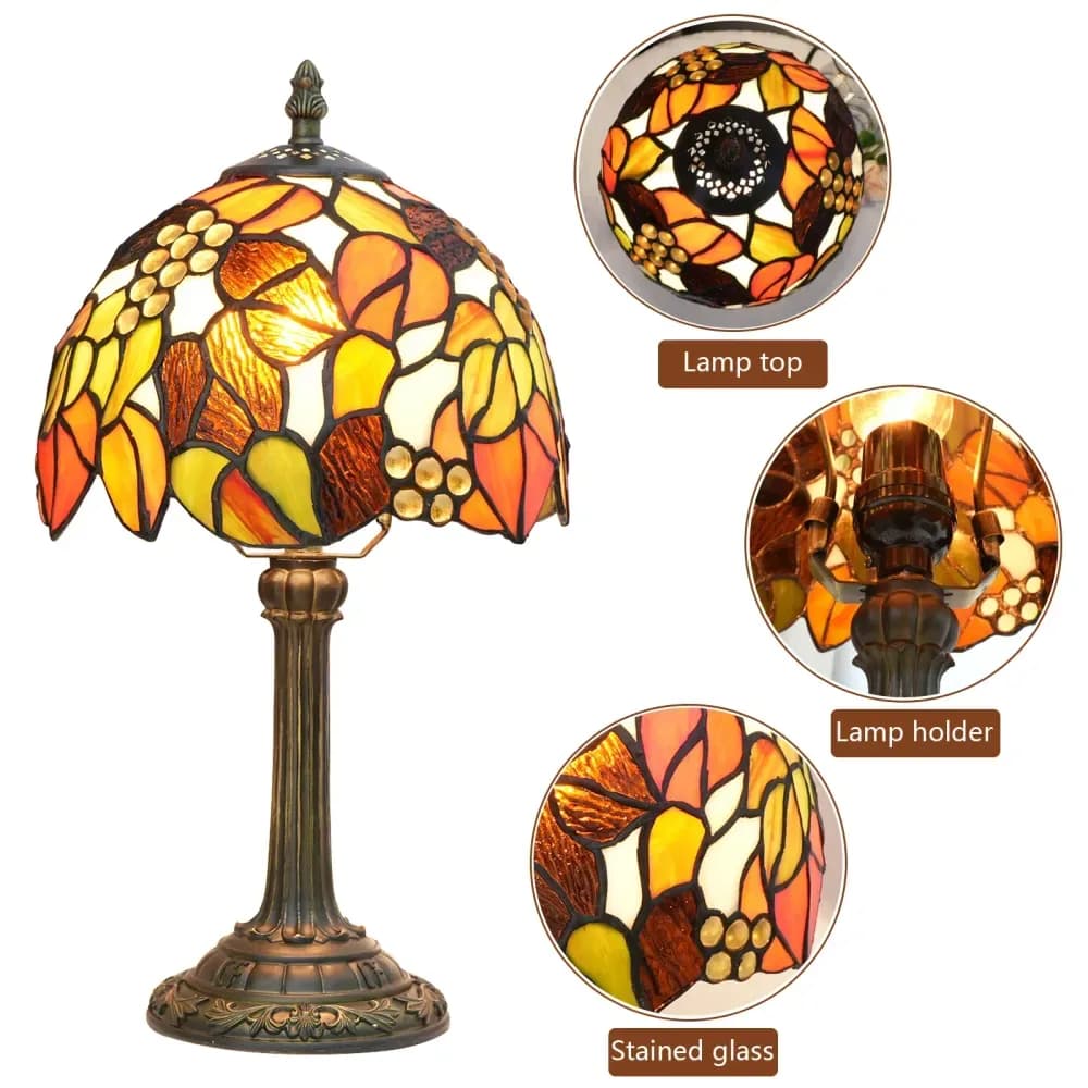 Lampe de chevet vintage multicolore – photo 6