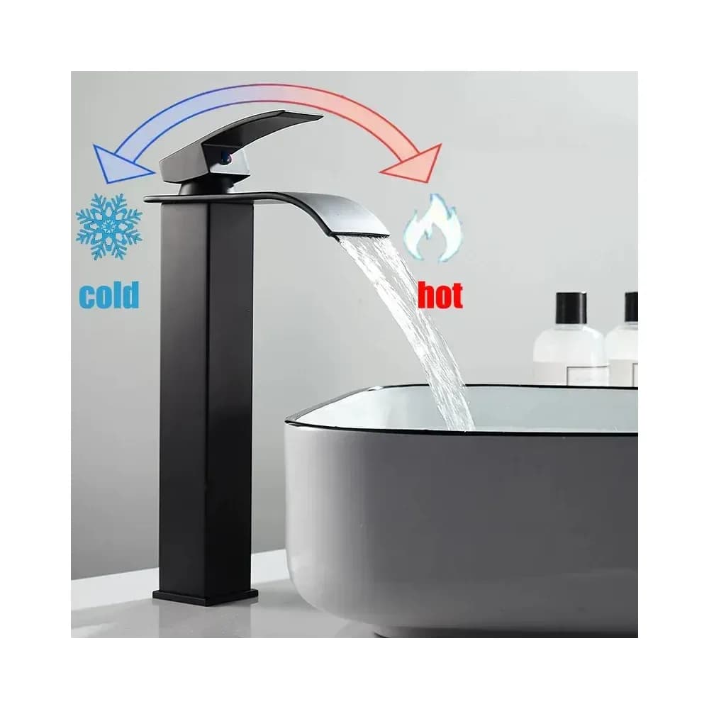 Mitigeur de lavabo cascade à double commande