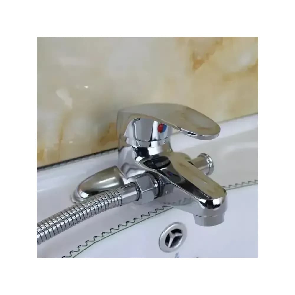 Mitigeur de lavabo chromé avec douchette – photo 6