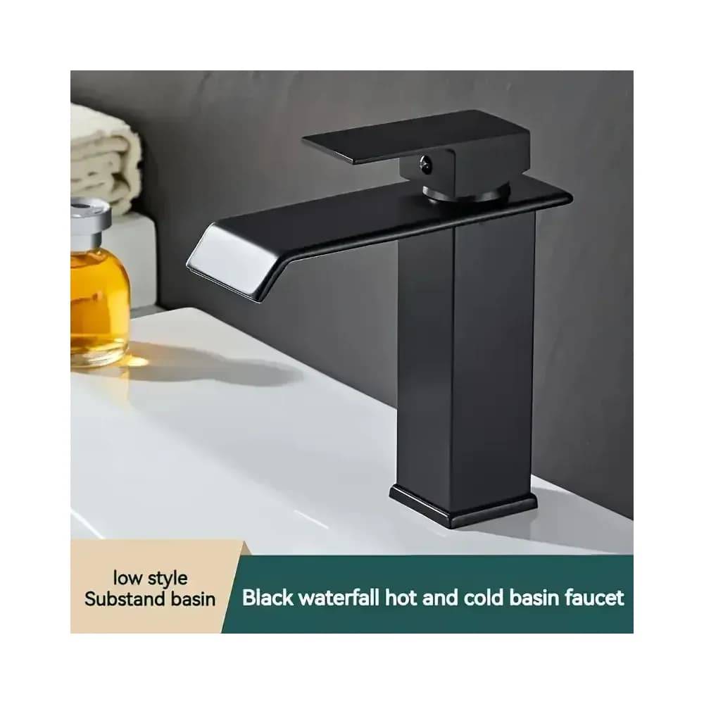 Mitigeur de lavabo cascade en inox 304 chromé – photo 6