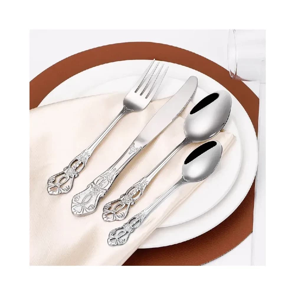 Ménagère 6 couverts en acier inoxydable finition miroir – photo 4