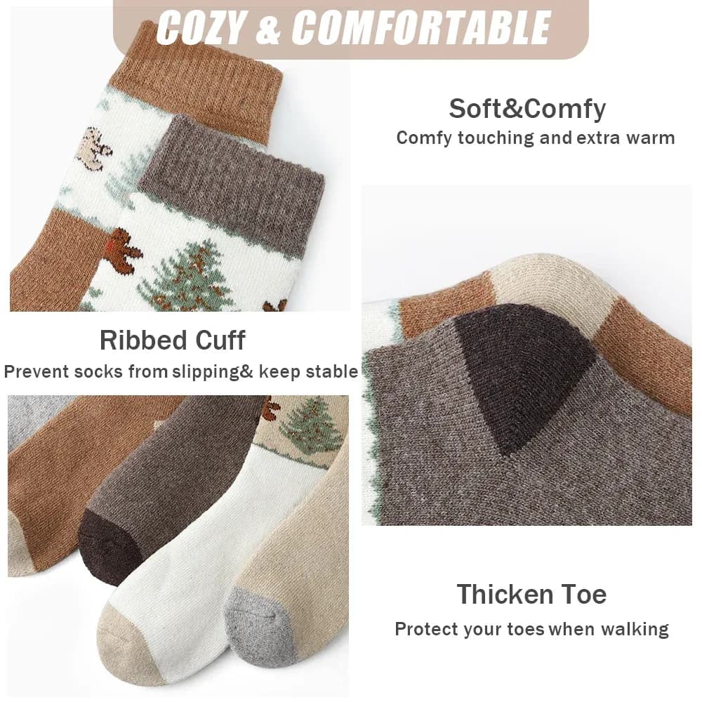 5 paires de chaussettes thermiques femme en éponge – photo 3