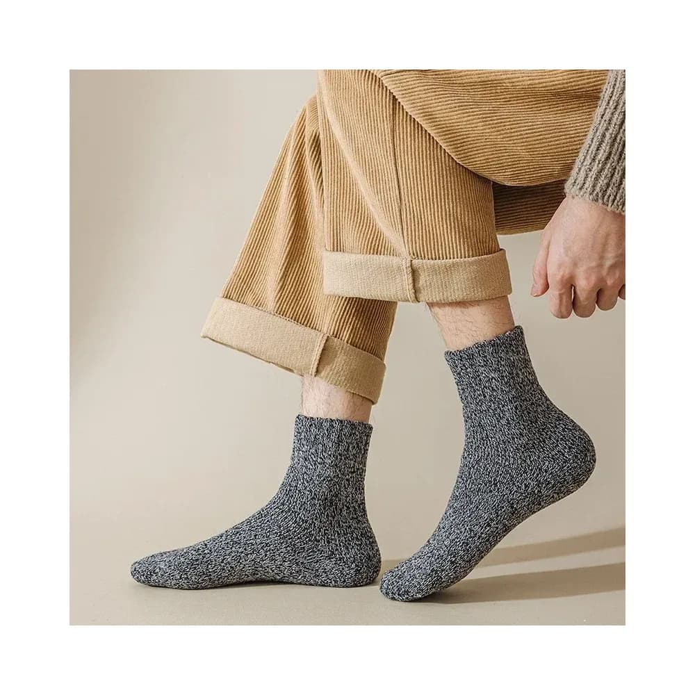 5 paires de chaussettes homme en laine mérinos – photo 5