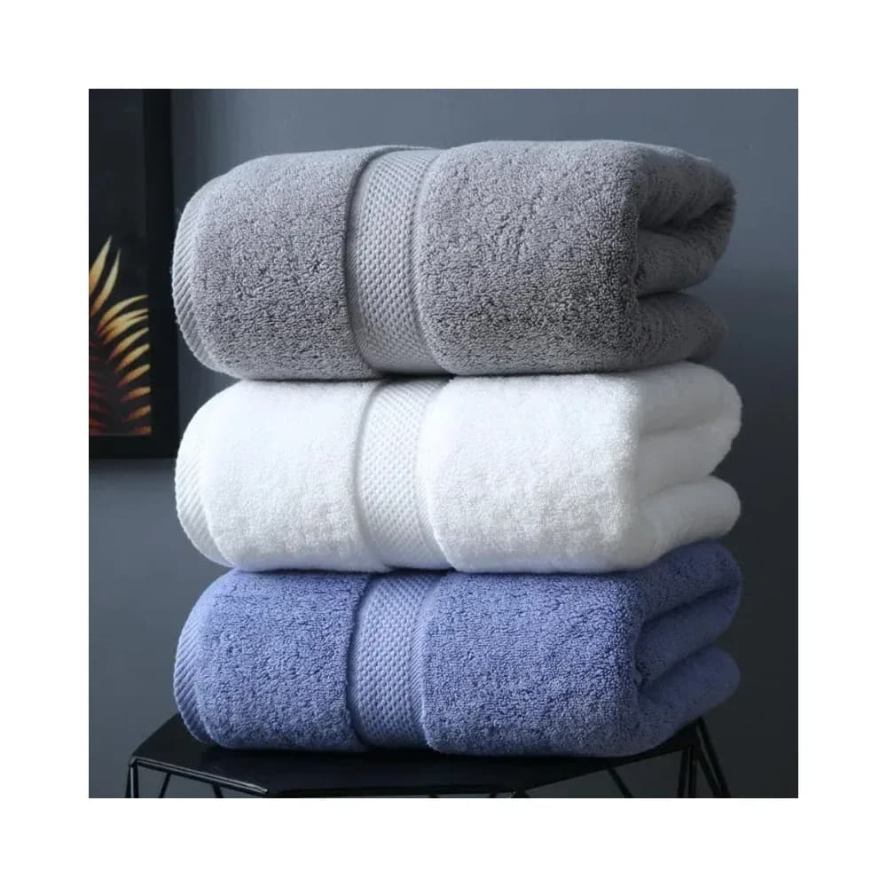 Grande serviette de bain en coton, douce et absorbante