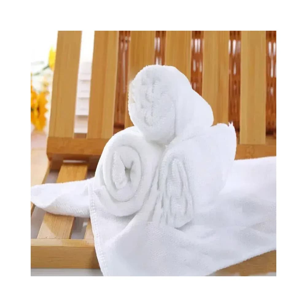 Lot de 10 serviettes en microfibre blanches – photo 3