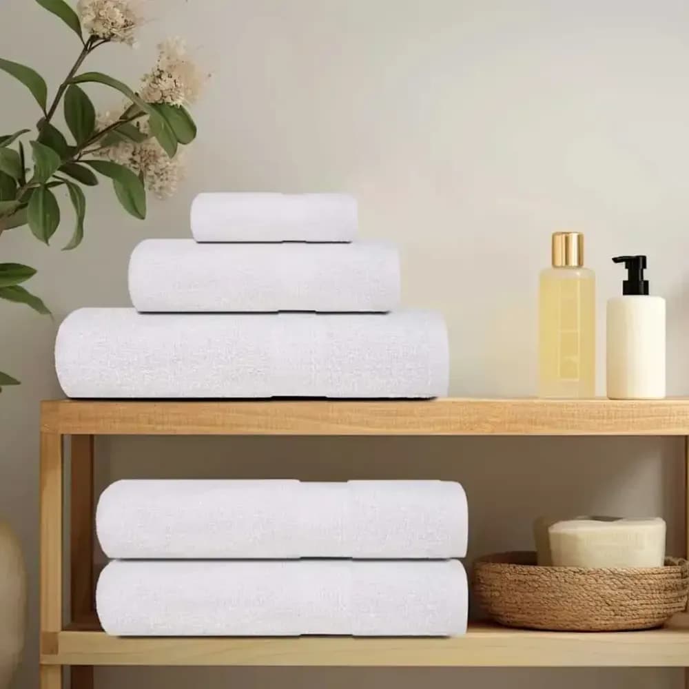 Lot de 10 serviettes d'invité FROGN 30 x 50 cm, blanches – photo 3