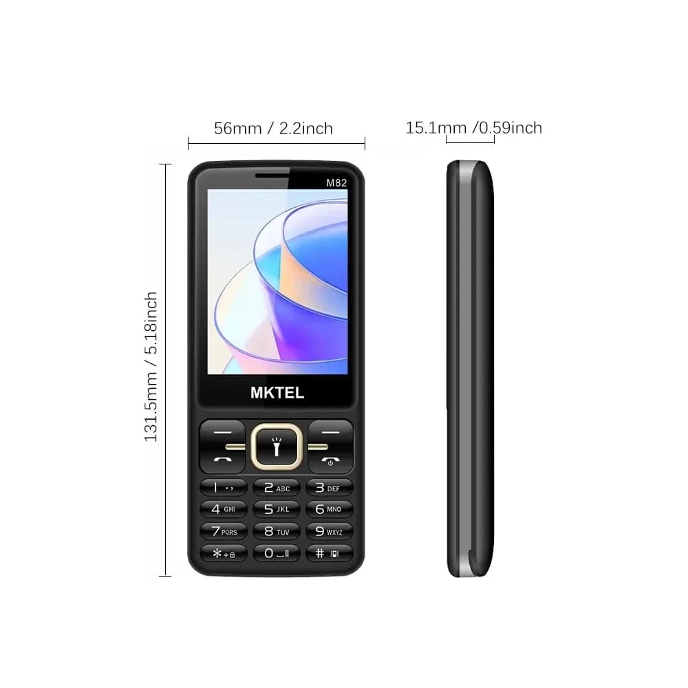 Téléphone à grosses touches MKTEL M82, double SIM – photo 4