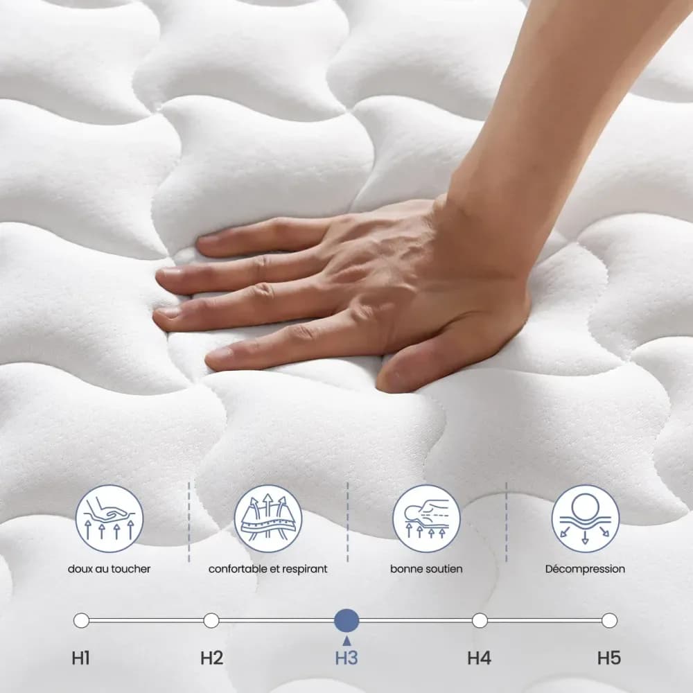 Matelas réversible INRE 25 cm, hypoallergénique – photo 3