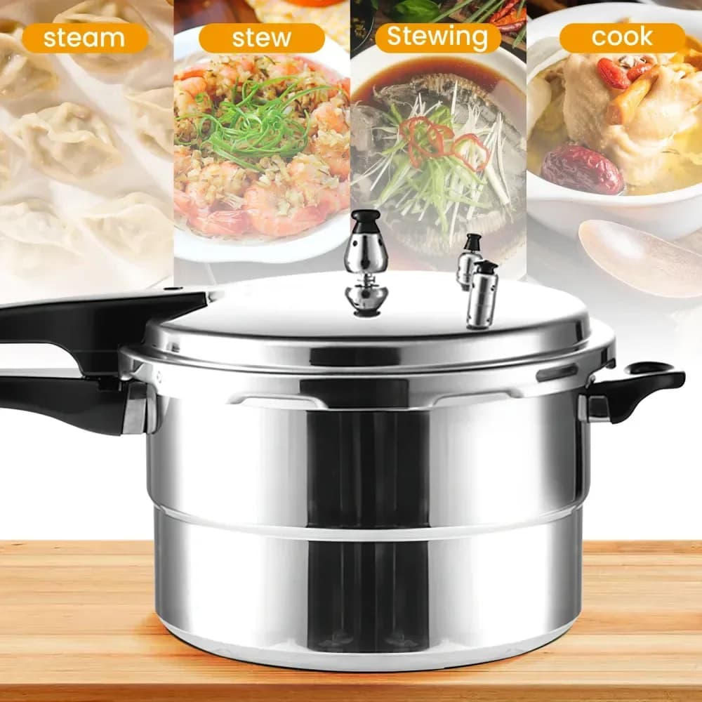 Autocuiseur en aluminium 7 L, gaz et induction