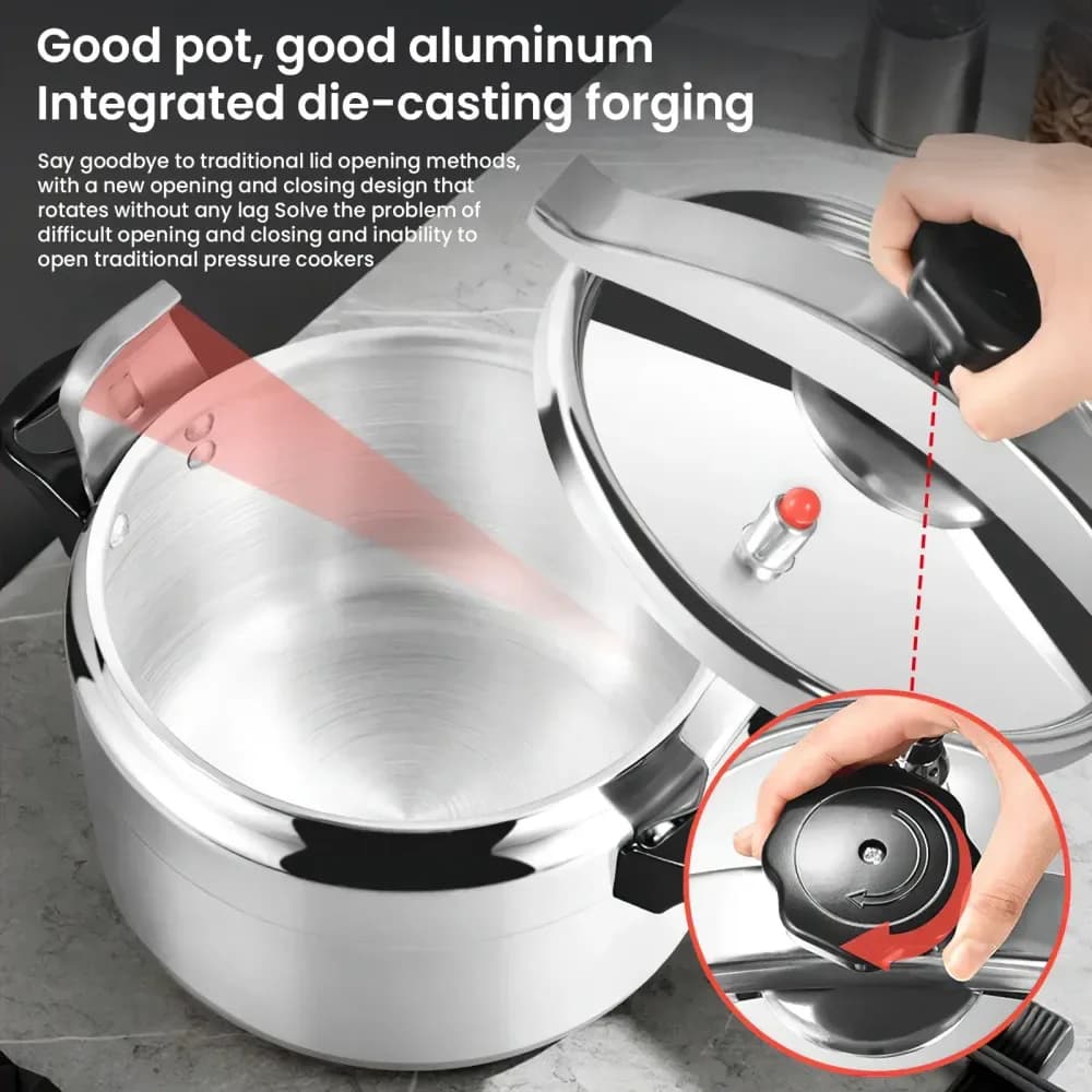 Autocuiseur en aluminium pour cuisinière à gaz – photo 4