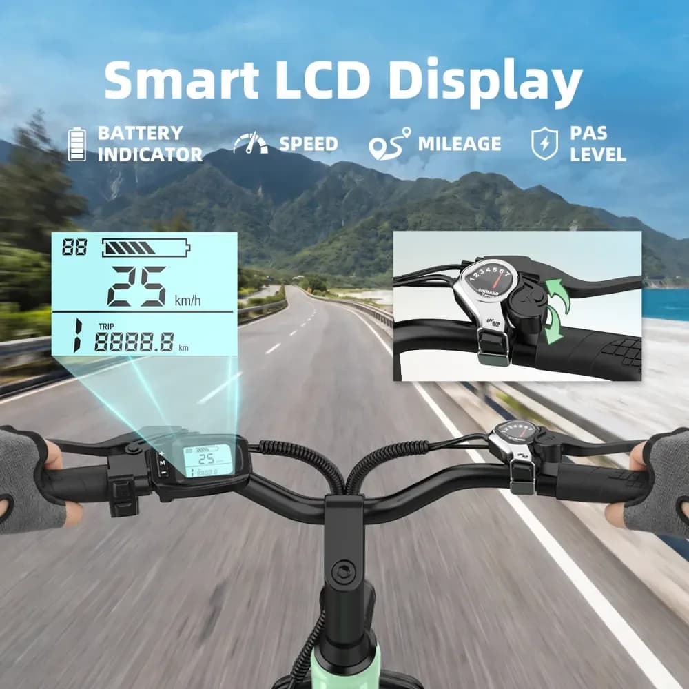 Vélo électrique urbain SU7 24 pouces, autonomie 60 km – photo 3