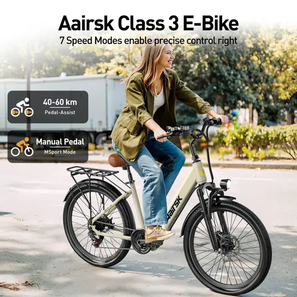 Vélo électrique urbain SU7 24 pouces, autonomie 60 km – photo 7
