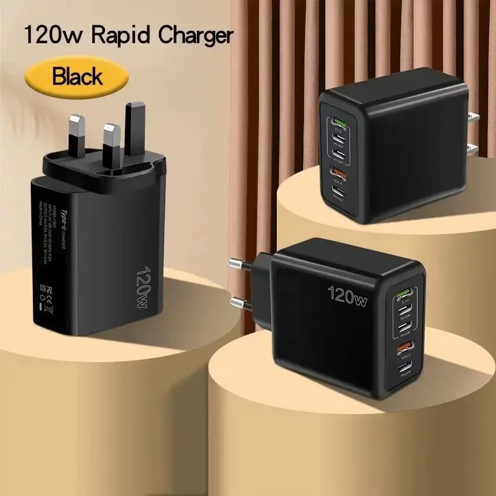 Chargeur mural USB-C multiport 120W – photo 2