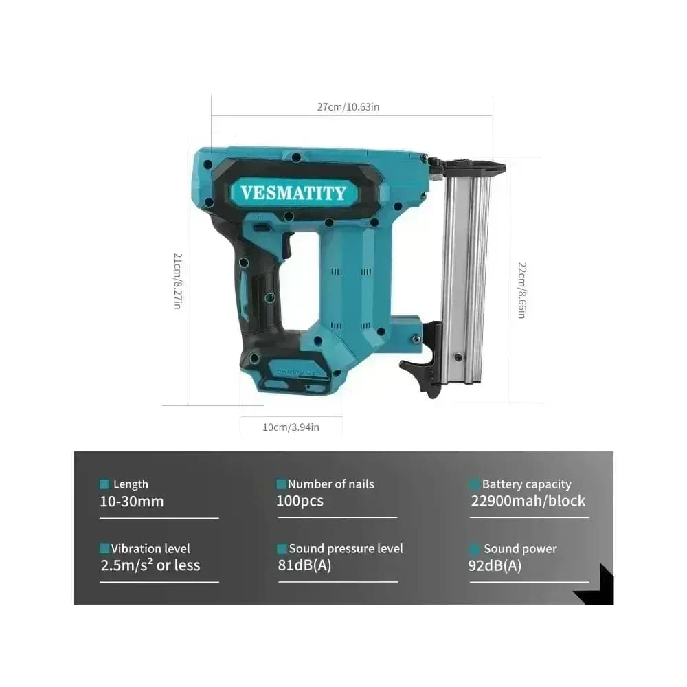 Cloueuse sans fil pour batteries Makita 18V/20V – photo 3