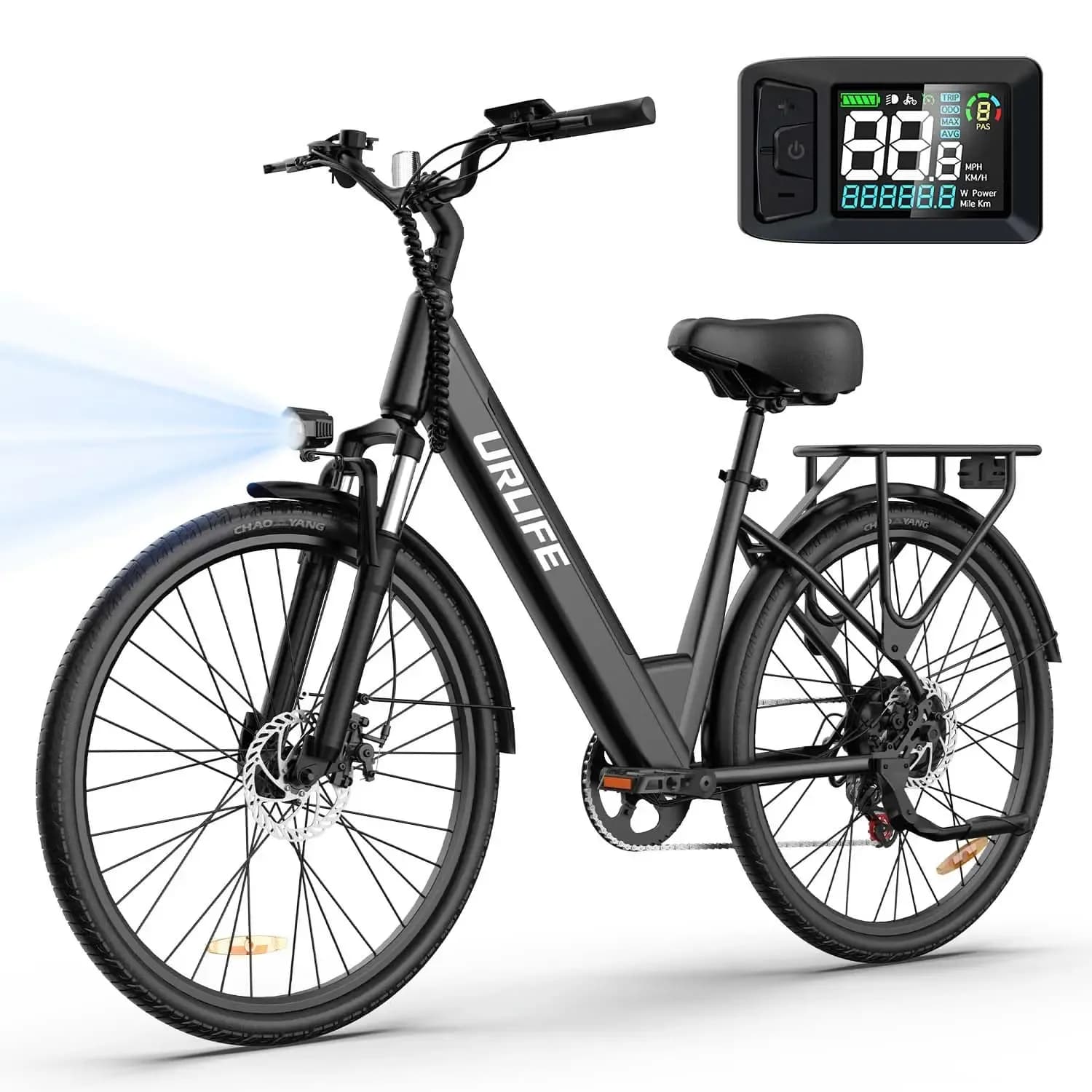 Vélo électrique de ville URlife E26, autonomie 60 km