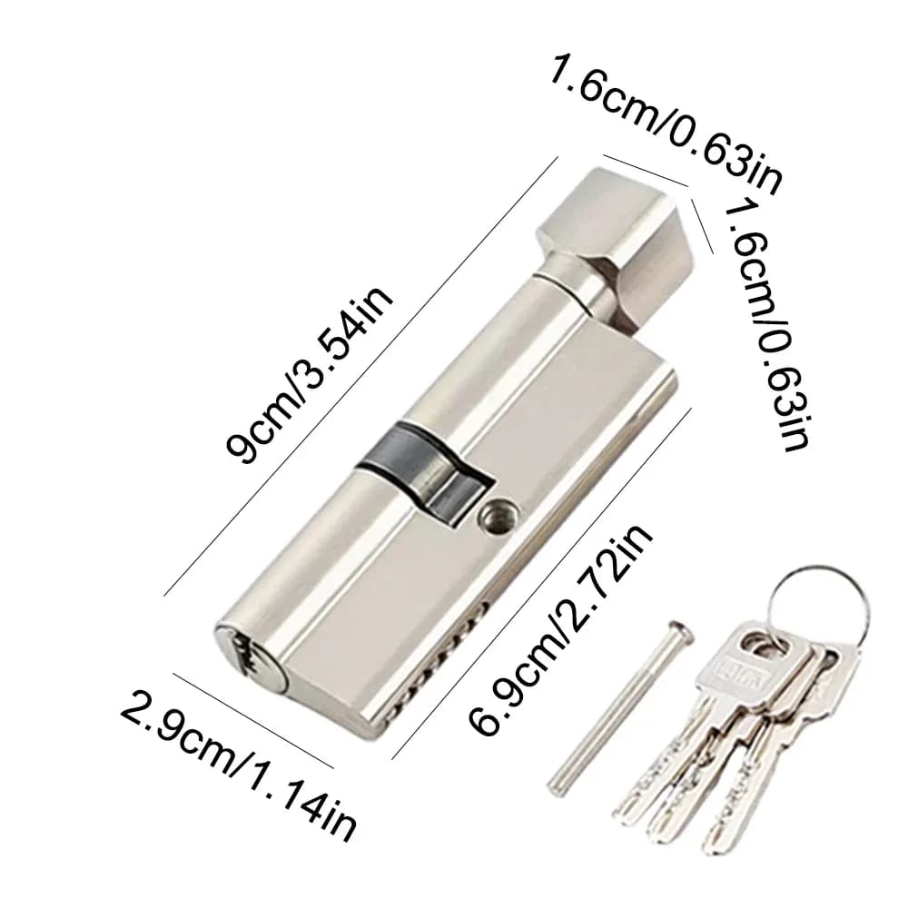 Lot de 4 cylindres de serrure 70 mm avec clés – photo 8