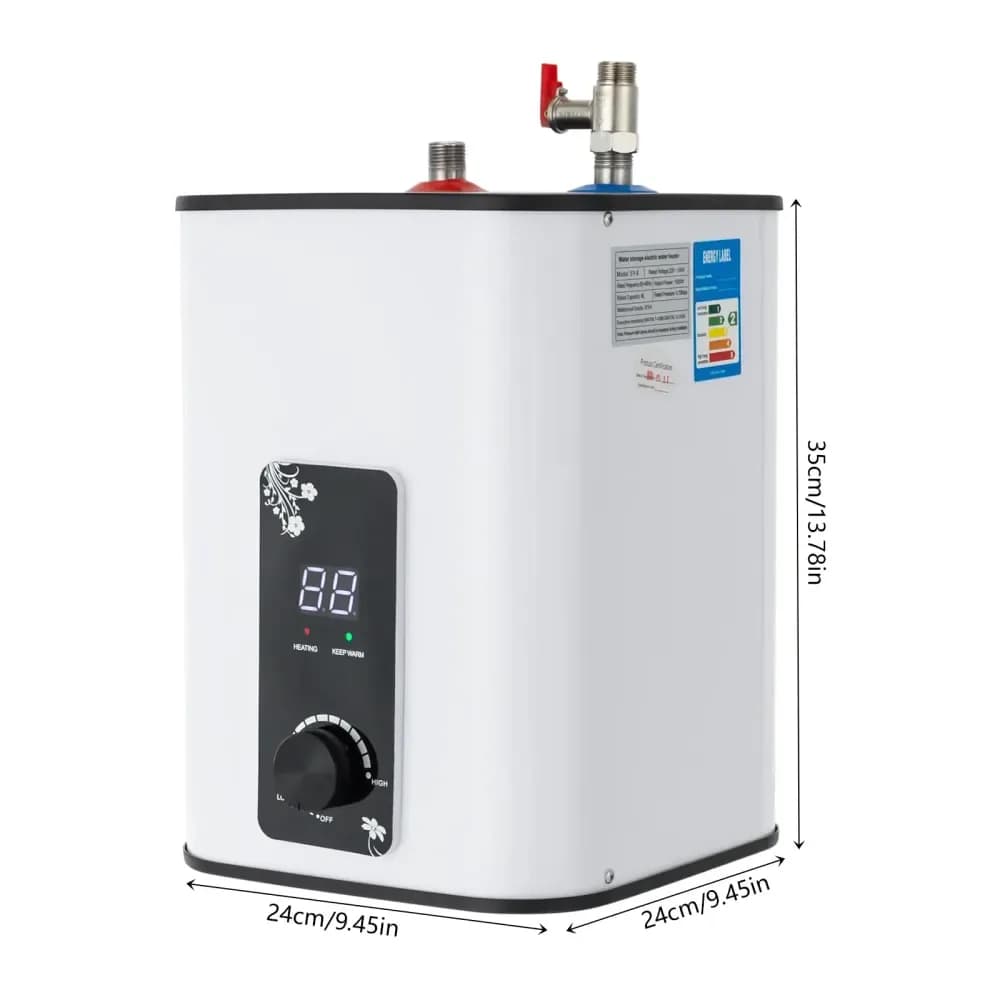 Petit chauffe-eau instantané 1500W à affichage numérique – photo 6