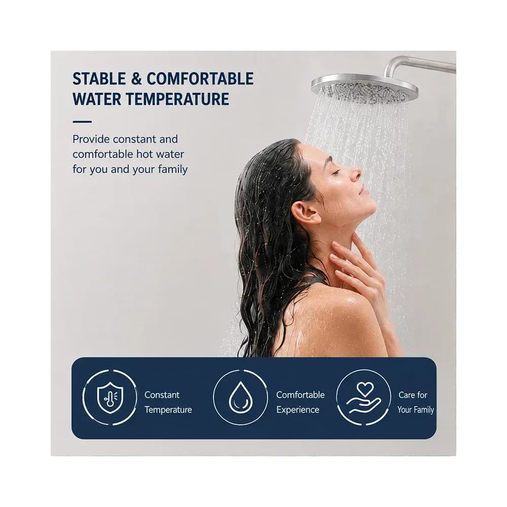 Chauffe-eau instantané au gaz propane / butane, 6 à 18 L, écran LED – photo 6