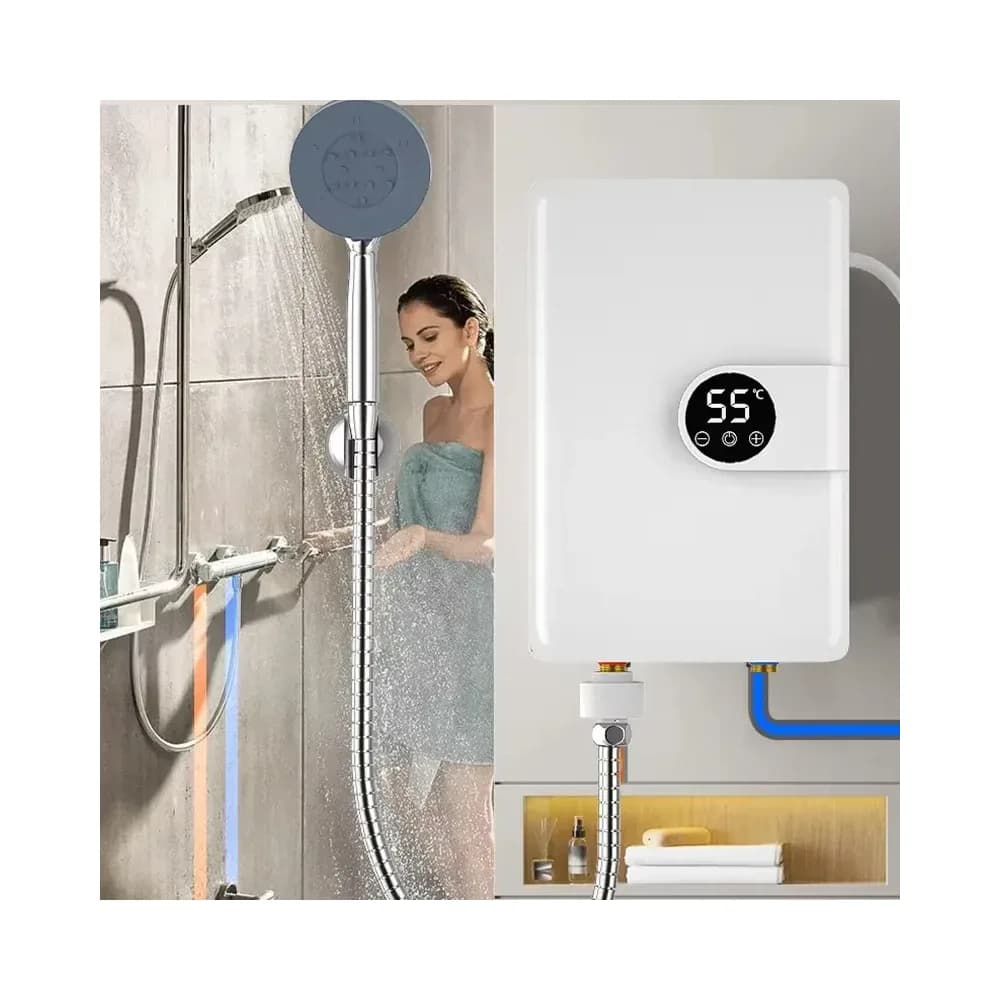 Chauffe-eau électrique instantané mural pour douche et cuisine – photo 2