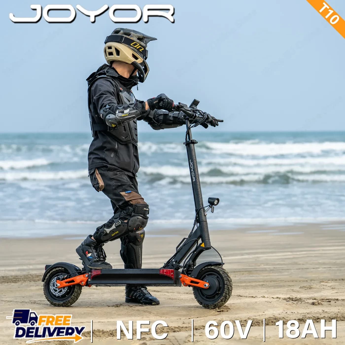 Trottinette électrique JOYOR T10 double moteur, 60V 18Ah