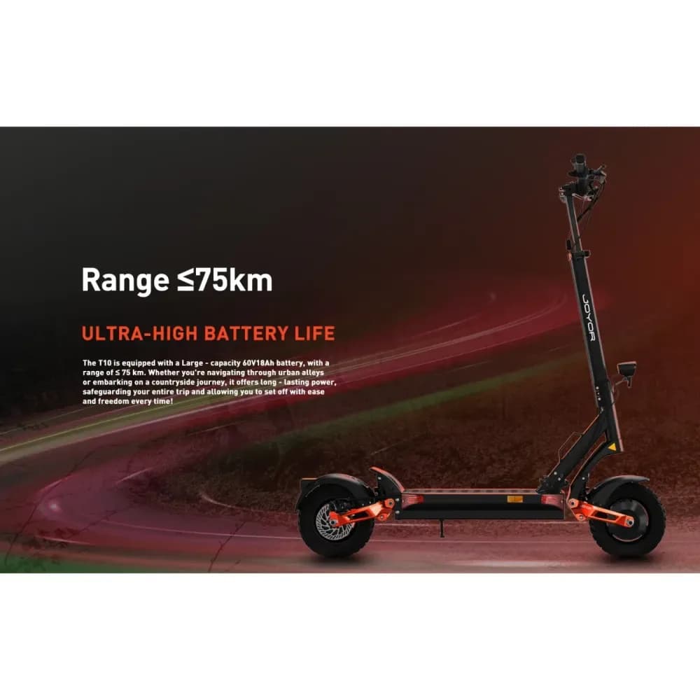Trottinette électrique JOYOR T10 double moteur, 60V 18Ah – photo 4
