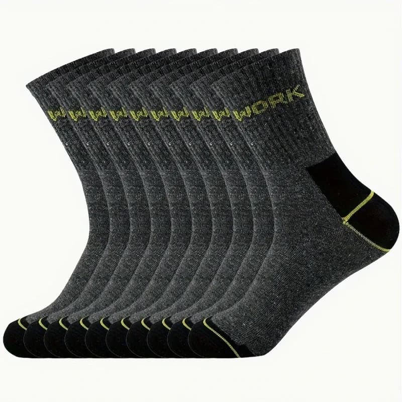6/12 paires de chaussettes à Tube moyen anti-odeur pour hommes d'affaires de haute qualité absorbant la sueur respirant toutes saisons chaussettes de sport et de loisirs – photo 2