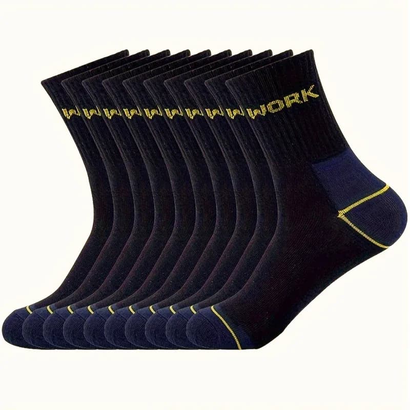 6/12 paires de chaussettes à Tube moyen anti-odeur pour hommes d'affaires de haute qualité absorbant la sueur respirant toutes saisons chaussettes de sport et de loisirs – photo 4