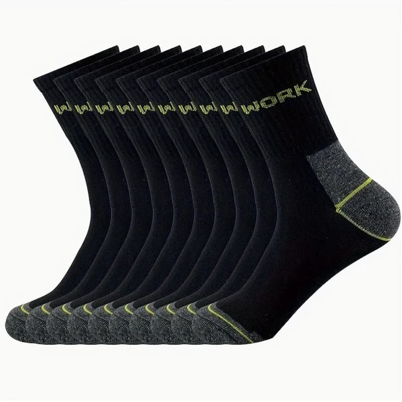 6/12 paires de chaussettes à Tube moyen anti-odeur pour hommes d'affaires de haute qualité absorbant la sueur respirant toutes saisons chaussettes de sport et de loisirs – photo 3