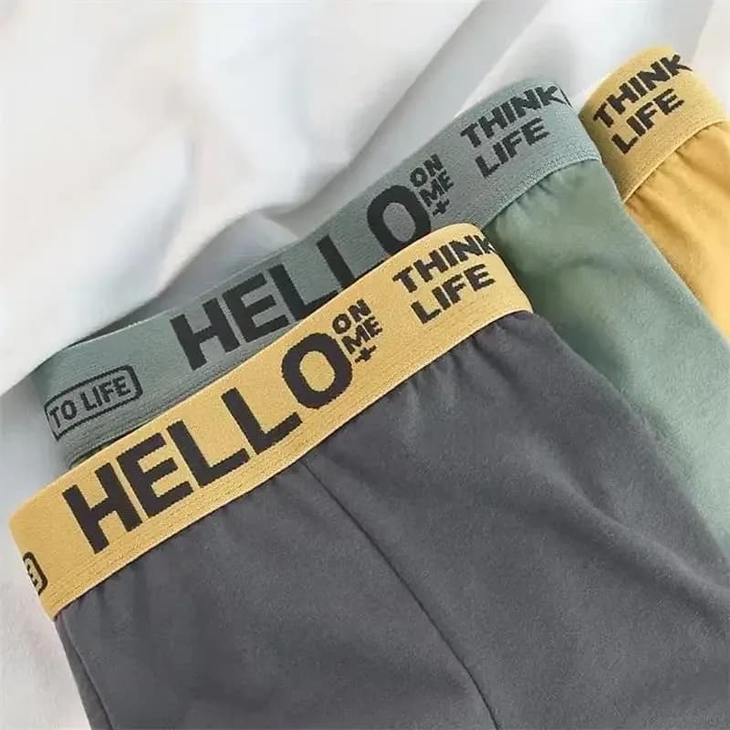 Boxer et slip pour hommes, sous-vêtements à la mode, haute élasticité, respirant, doux, confortable, 10 pièces – photo 5