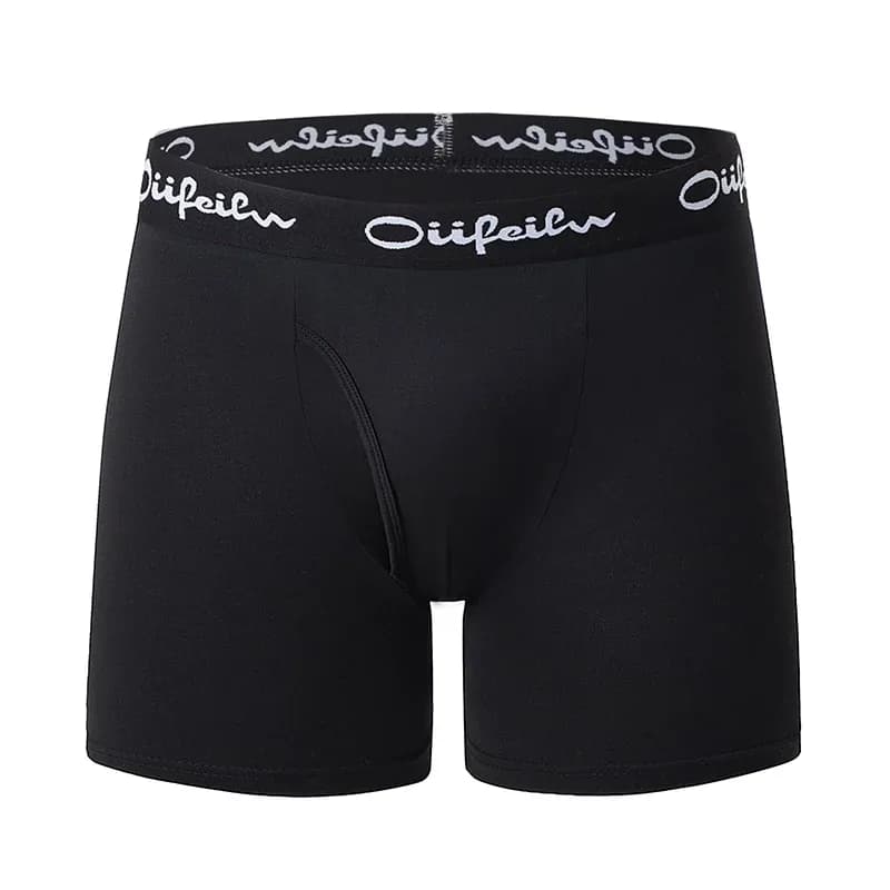 5/10 Pack multi-tailles adolescents à adultes hommes Boyshort loisirs sport Joker taille élastique longue sous-vêtements masculins peuvent être Parent-ch – photo 3