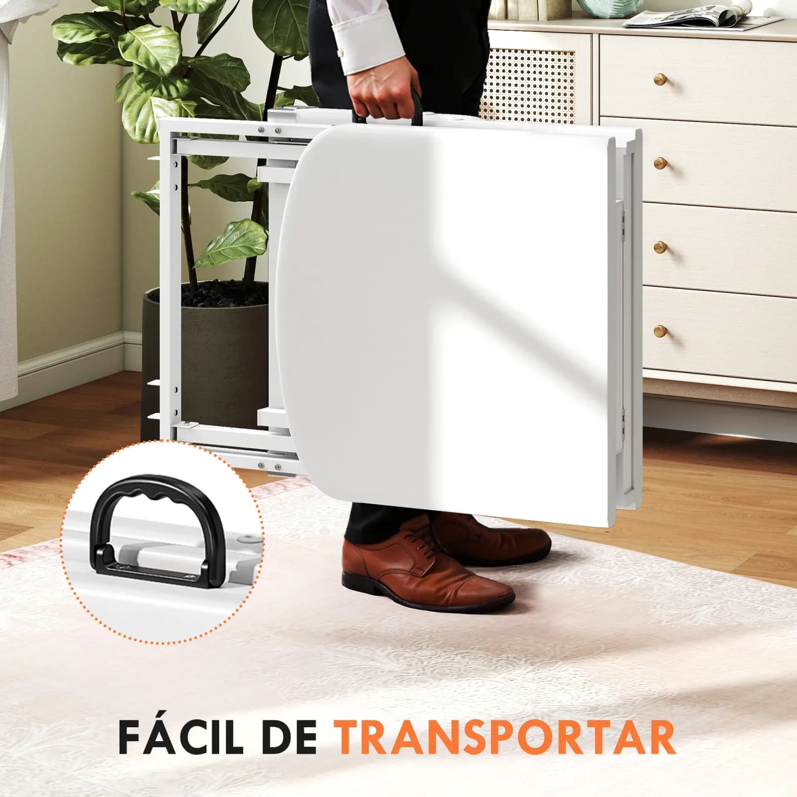 HOMCOM Table de massage pliable portable 3 zones avec dossier réglable, appui-tête et accoudoirs 182x82x68 cm Blanc – photo 4