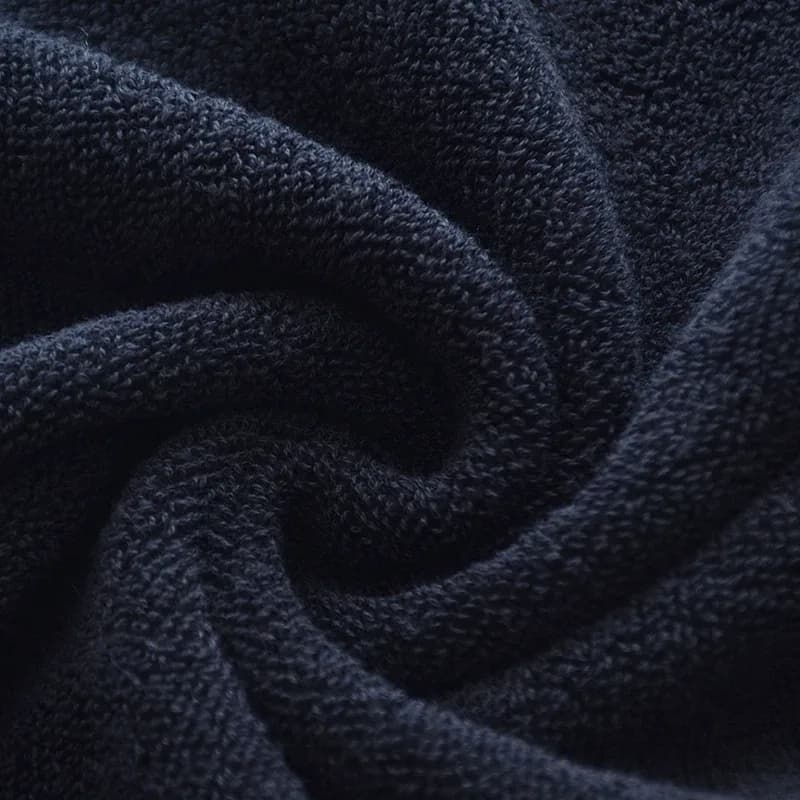 Serviettes de bain en coton noir, couverture 34x74cm/70x140cm, serviette de bain brodée de qualité hôtelière pour adultes, cadeau de noël, 1/5/10 pièces – photo 2