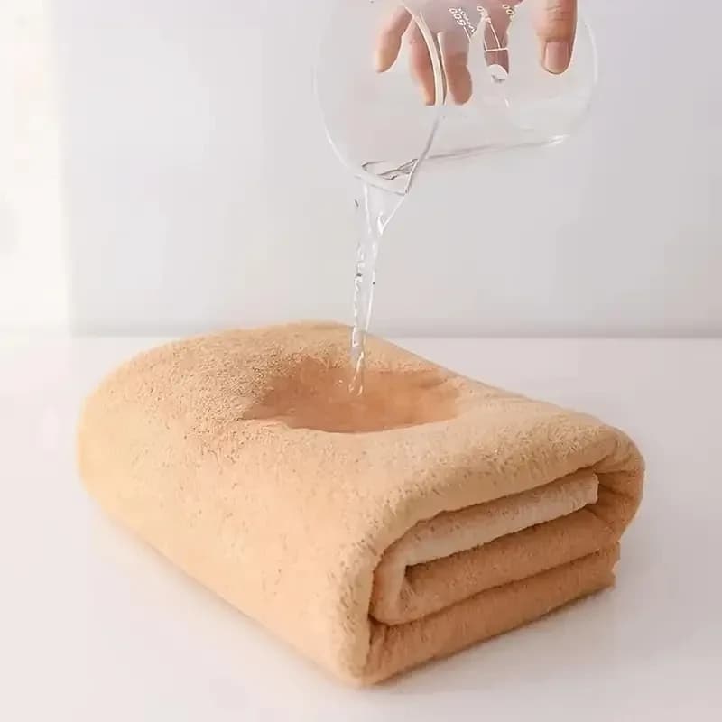 Ensemble de serviettes de bain en velours pour adultes, super doux, absorbant 402, lieux à séchage rapide, utilisation dans les hôtels et spa, 2 pièces – photo 2