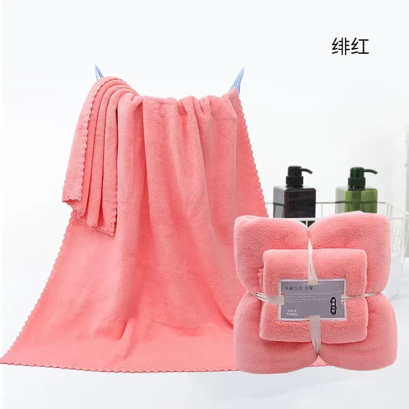 Ensemble de serviettes de bain en velours pour adultes, super doux, absorbant 402, lieux à séchage rapide, utilisation dans les hôtels et spa, 2 pièces – photo 6