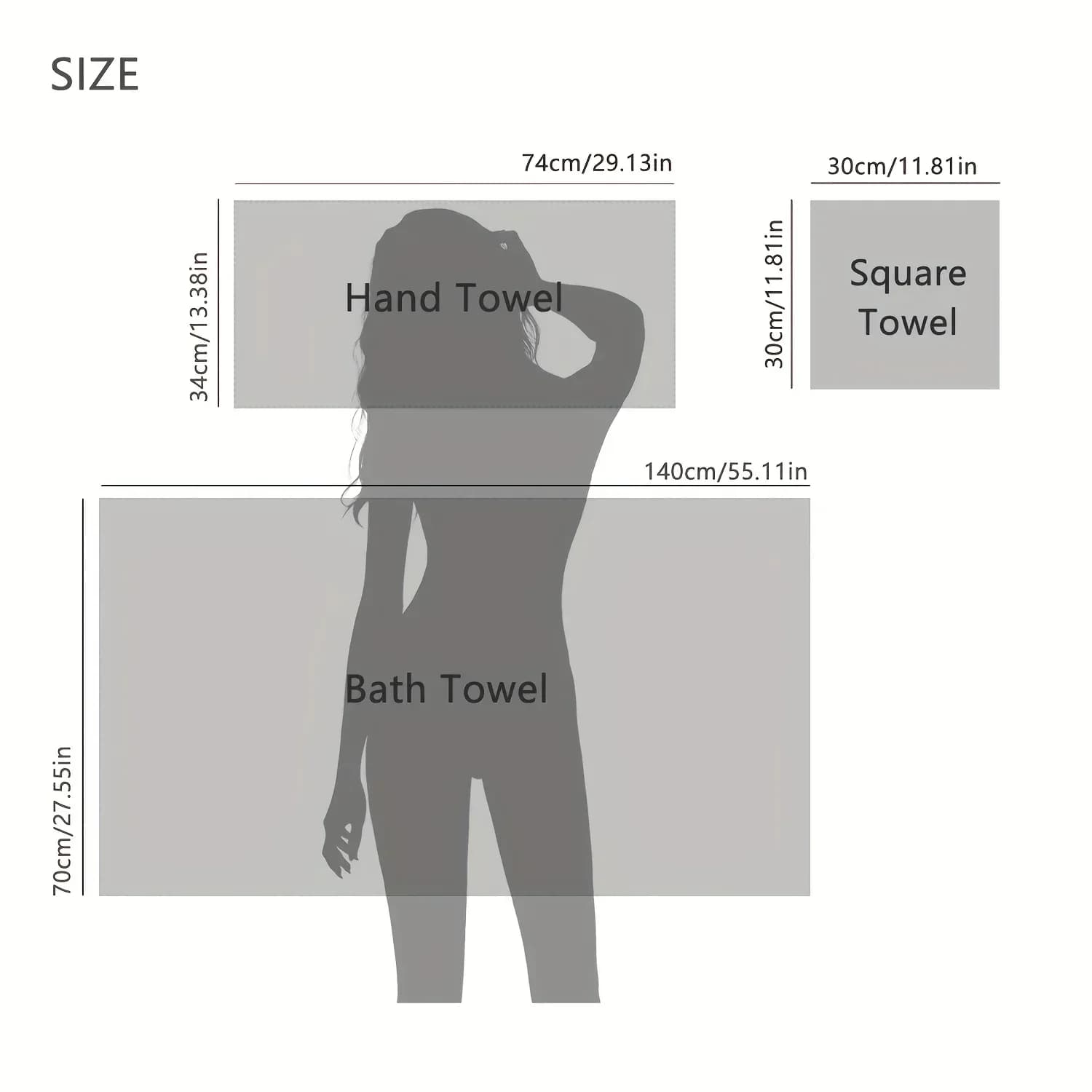 Ensemble de 8 serviettes, 2 serviettes de bain et 2 serviettes à main, 4 serviettes pour le visage. Pour les spas, les salles de sport, les hôtels, le camping et les activités de plein air. Séchage rapide. – photo 5