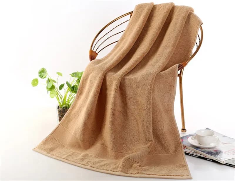Serviette 100% coton pur, serviette de bain de haute qualité, serviette de plage épaisse de qualité hôtelière 5 étoiles, serviette de bain épaisse plus douce 70x140cm – photo 2