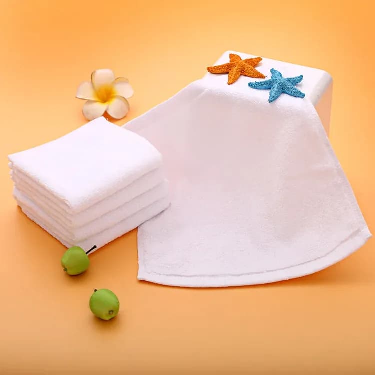 5 pièces petite serviette carrée pur coton maternelle blanc serviette carrée pied thérapie hôtel hôtel serviette petite serviette serviettes salle de bain – photo 3